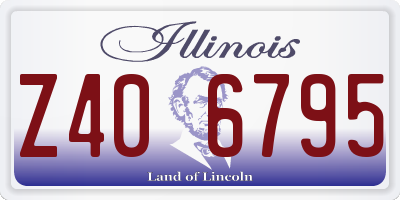 IL license plate Z406795