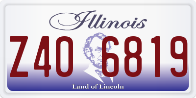 IL license plate Z406819