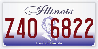 IL license plate Z406822