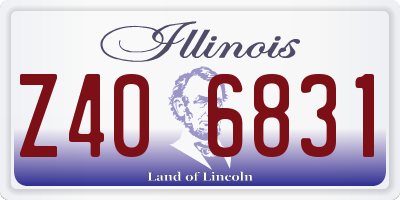 IL license plate Z406831