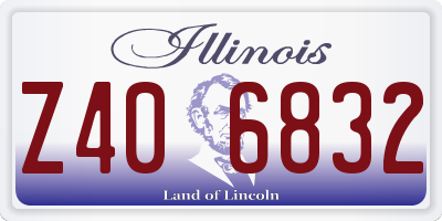 IL license plate Z406832