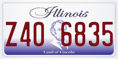 IL license plate Z406835