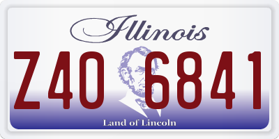 IL license plate Z406841