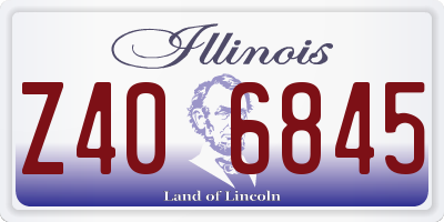 IL license plate Z406845