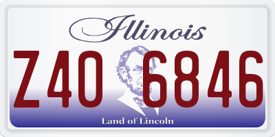 IL license plate Z406846
