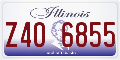IL license plate Z406855