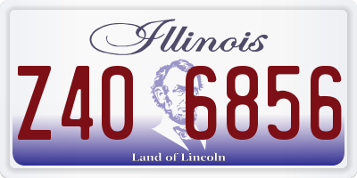 IL license plate Z406856