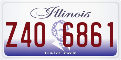 IL license plate Z406861