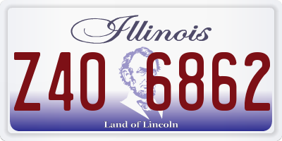 IL license plate Z406862