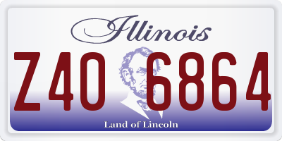 IL license plate Z406864