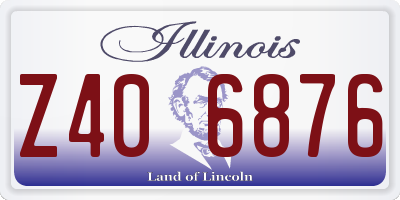 IL license plate Z406876