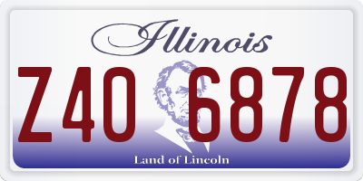IL license plate Z406878