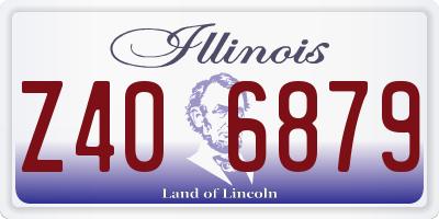 IL license plate Z406879