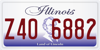IL license plate Z406882