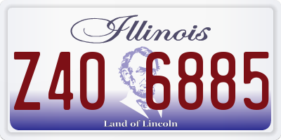 IL license plate Z406885