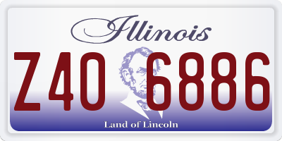 IL license plate Z406886