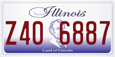 IL license plate Z406887
