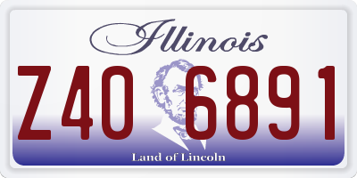IL license plate Z406891