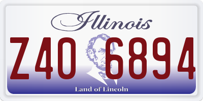 IL license plate Z406894