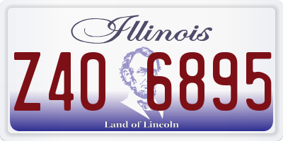 IL license plate Z406895