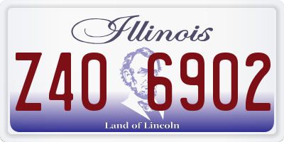 IL license plate Z406902