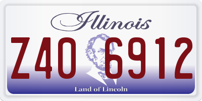 IL license plate Z406912