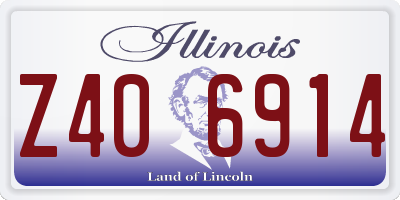 IL license plate Z406914