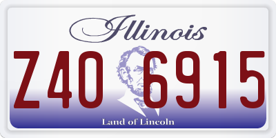 IL license plate Z406915