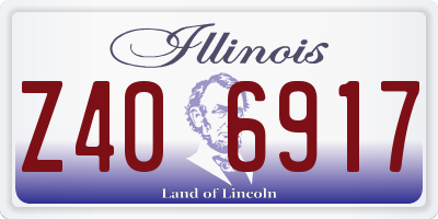 IL license plate Z406917