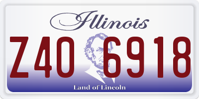 IL license plate Z406918