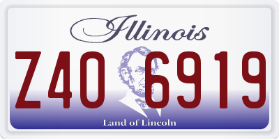 IL license plate Z406919