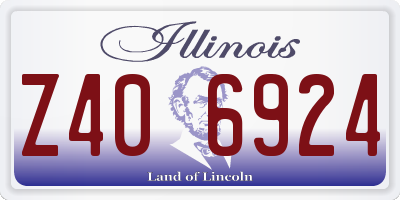 IL license plate Z406924