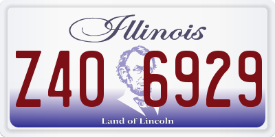 IL license plate Z406929