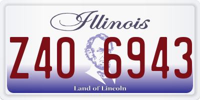 IL license plate Z406943