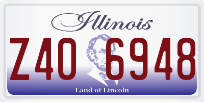 IL license plate Z406948