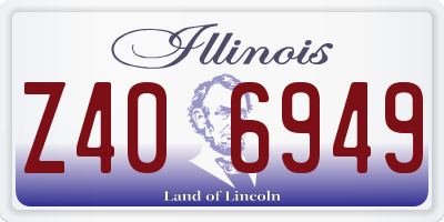 IL license plate Z406949