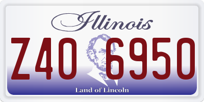 IL license plate Z406950