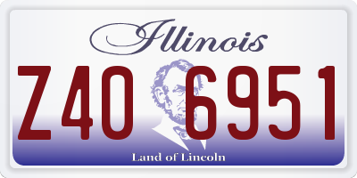 IL license plate Z406951