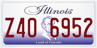 IL license plate Z406952