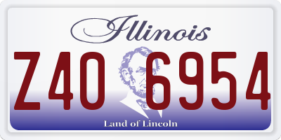 IL license plate Z406954