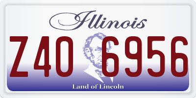 IL license plate Z406956