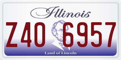 IL license plate Z406957