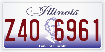 IL license plate Z406961