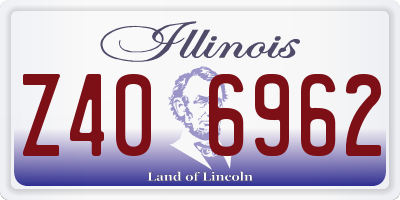 IL license plate Z406962