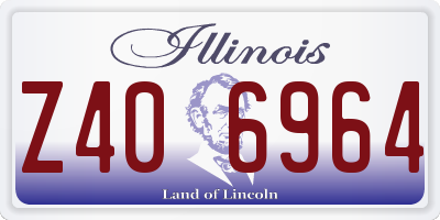 IL license plate Z406964
