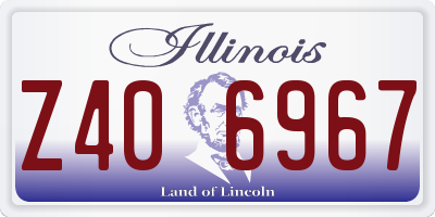 IL license plate Z406967