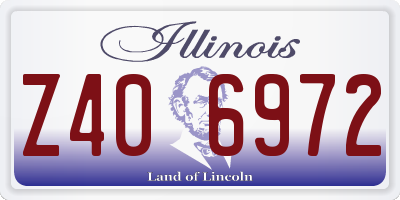 IL license plate Z406972