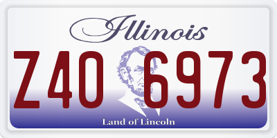IL license plate Z406973