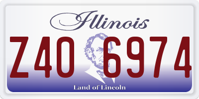 IL license plate Z406974