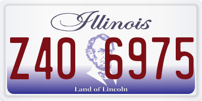 IL license plate Z406975